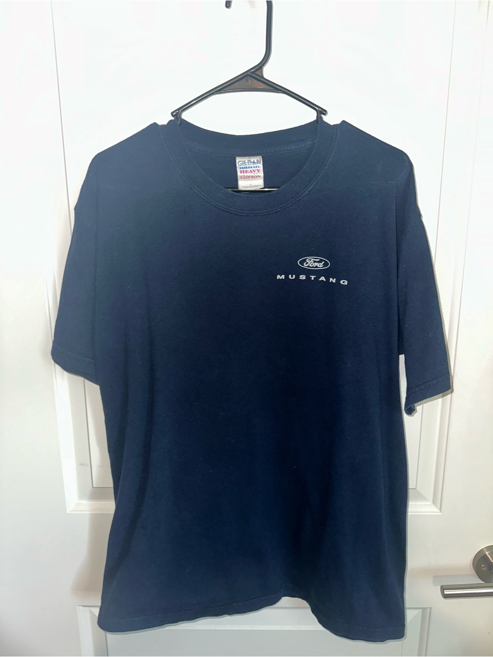 Gildan Navy Ford Mustang Short Sleeve Tee
